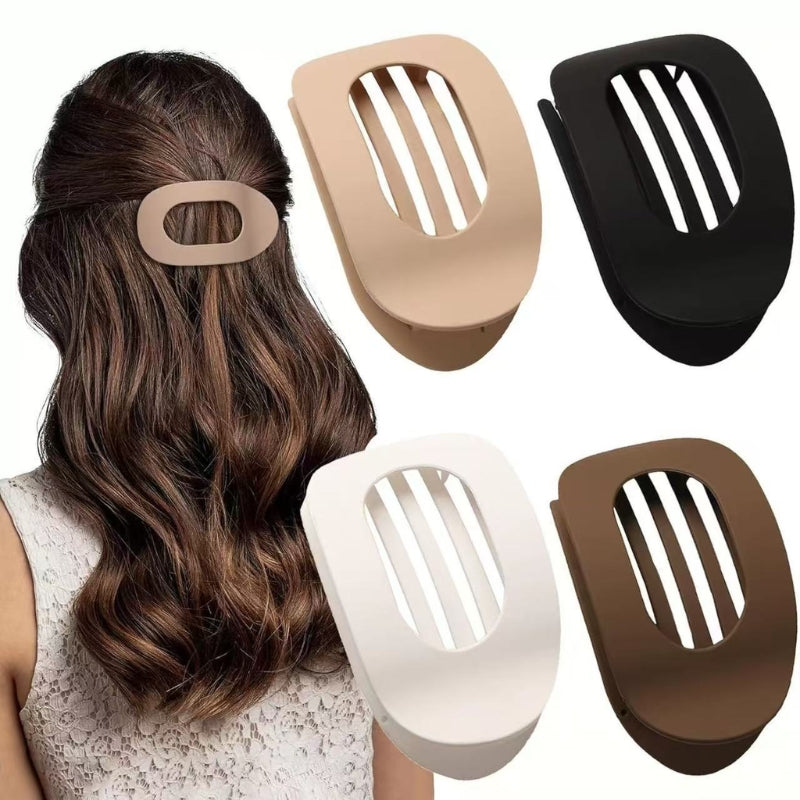 Lot De 4 Pinces Griffe Clova Minimaliste Pour Cheveux Épais Et Fin Conception Plate Et Maintien Fort