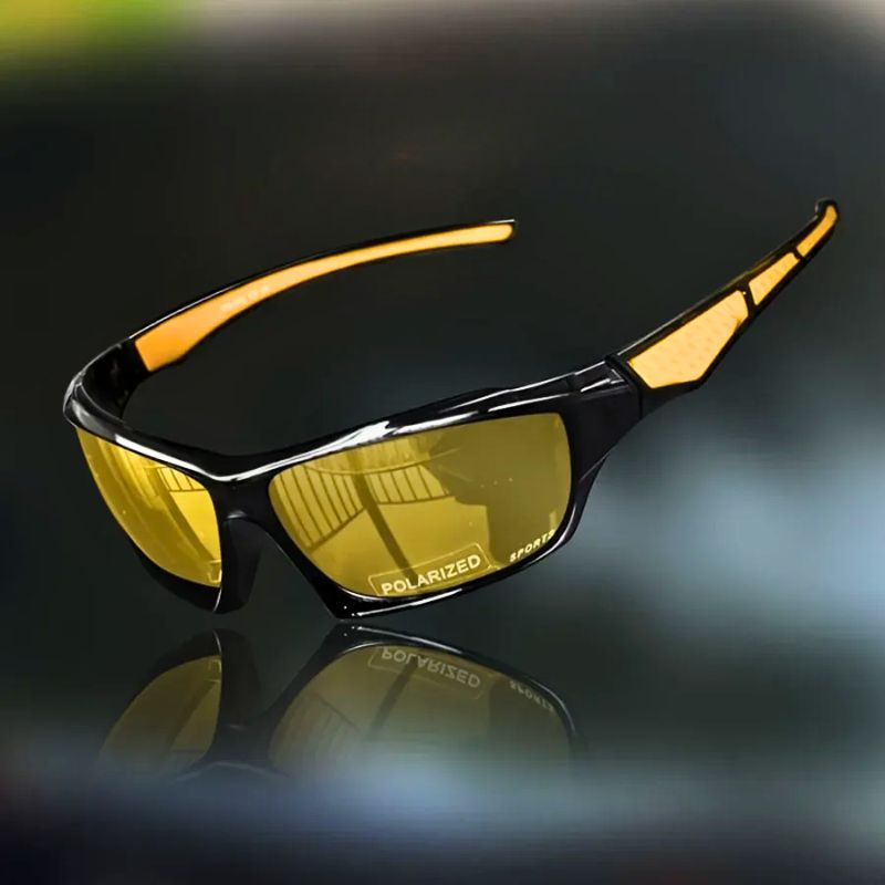 Pulse Lunettes De Soleil Polarisées Pour Le Sport Avec Protection UV400 Ultra Légères Cadre Durable Anti Reflet