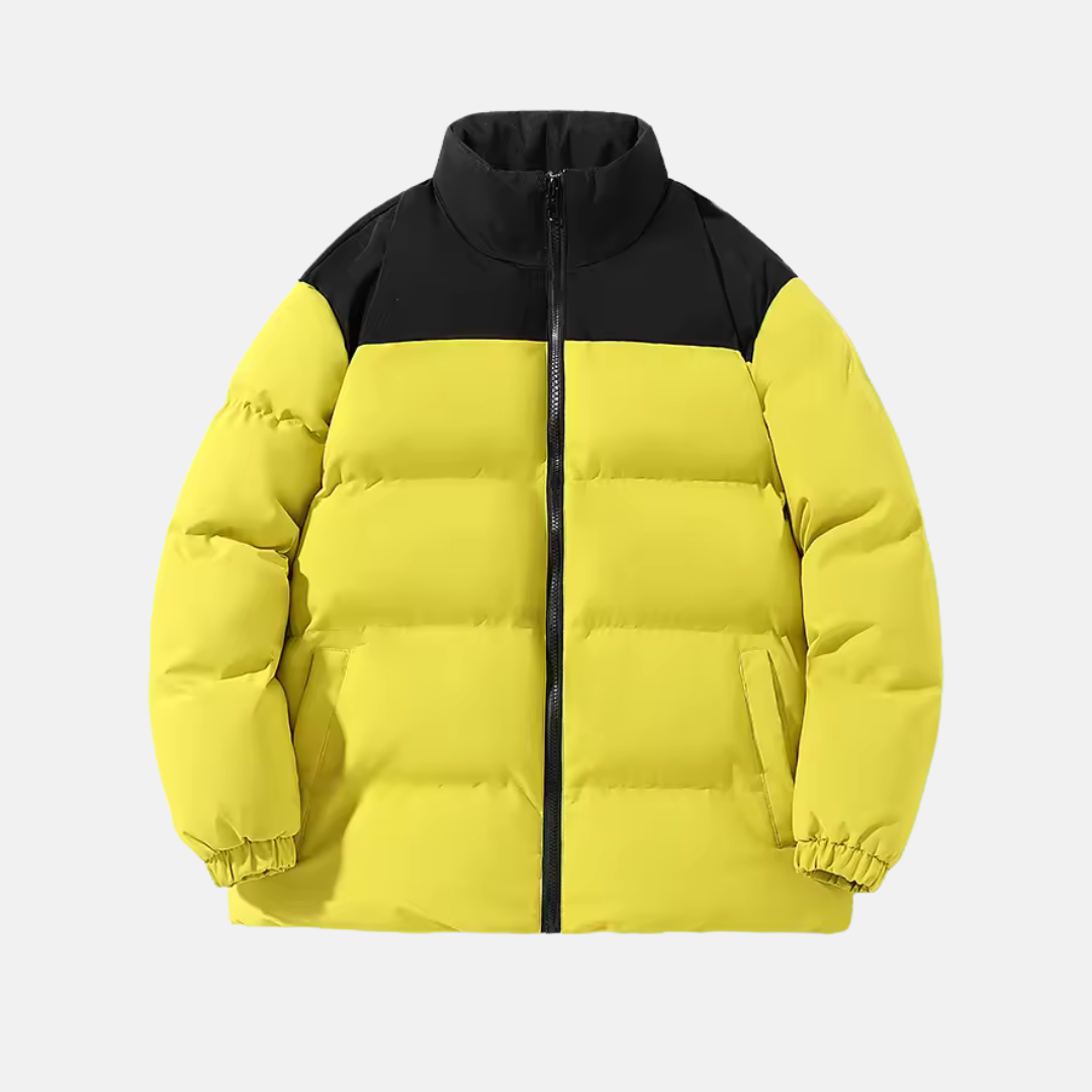 Amawinc Veste Homme Imperméable Col Montant Isolation Matelassée Coupe Décontractée Ligne Nordisk Flair