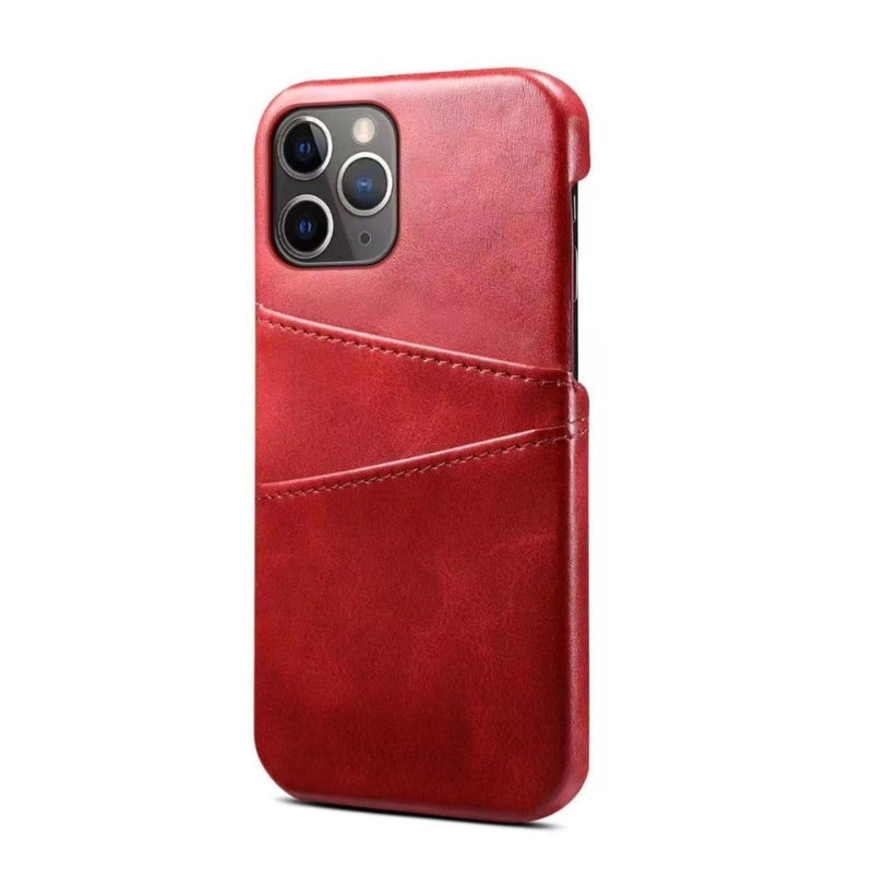 Pellaro iPhone Étui en Cuir Matte Profil Bas avec Poche Carte Minimaliste et Résistance aux Rayures