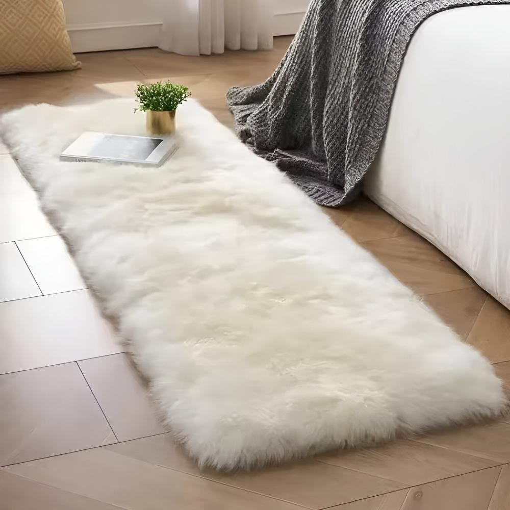 Housse De Canapé Moderne En Fourrure Synthétique Avec Texture Pelucheuse Pour Un Confort Luxueux