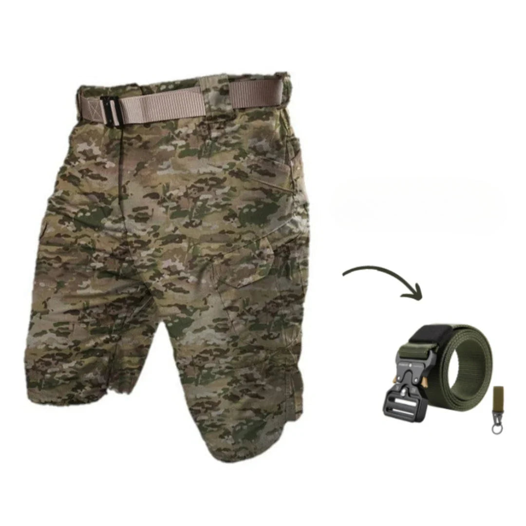 DAMIAN Cargo Shorts: 7 Pockets and Free Belt