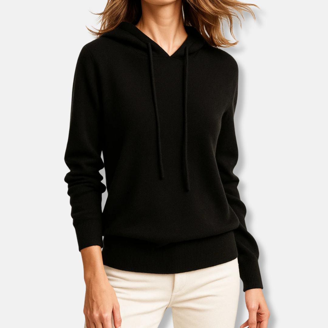 Hoodie Femme En Maille Coupe Décontractée Capuche Manches Raglan Longues Élégant Confortable Idéale Style Sophistiqué