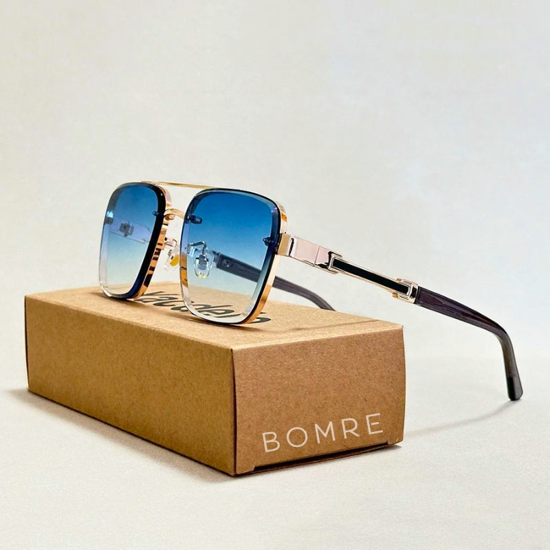 Lunettes De Soleil Monture Numéro 9 Style Route Avec Acier Moderne Verres Dégradé UV400 Léger Confort Antirayures