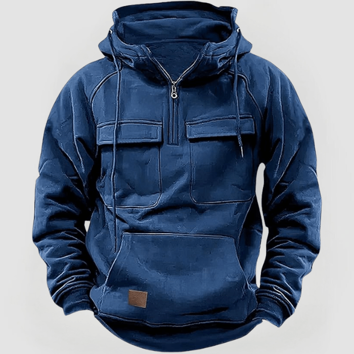 DEREK: Kapuzenpullover mit großen Taschen