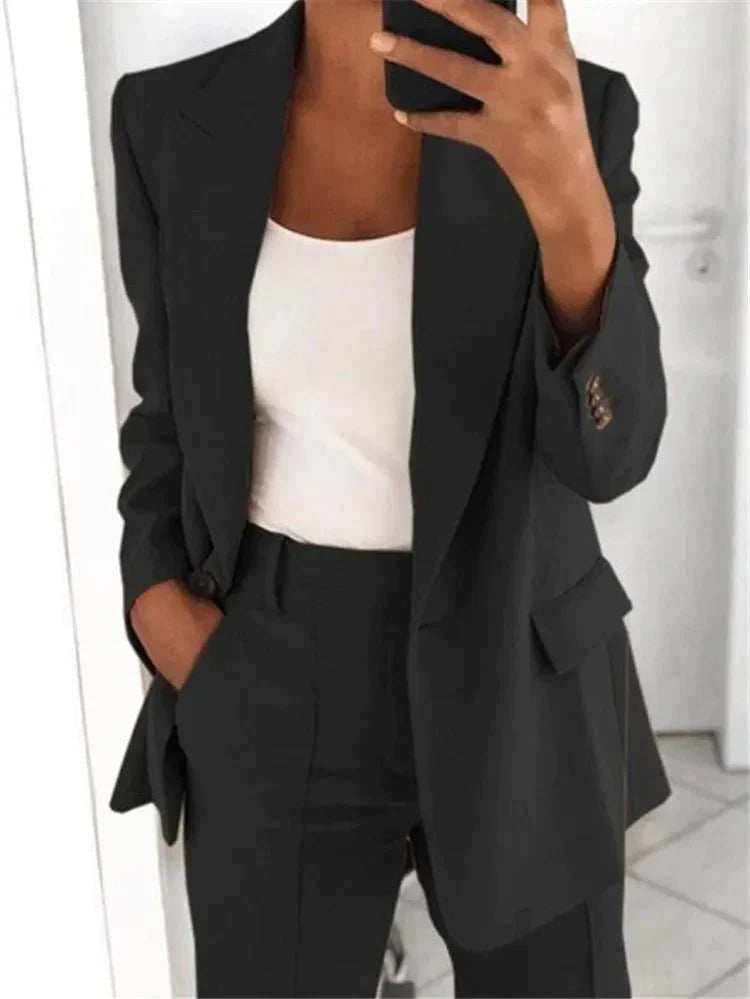 Avelena Damen Blazer: Eleganter Anzug mit perfekter Passform