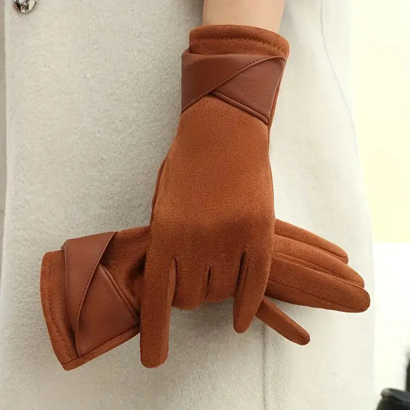 Gants D'Hiver Isabella En Velours Avec Doublure Polaire Et Compatible Écran Tactile