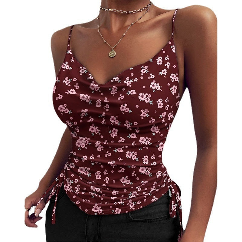 Damen Spaghettiträger-Camisole mit V-Ausschnitt von Fudus