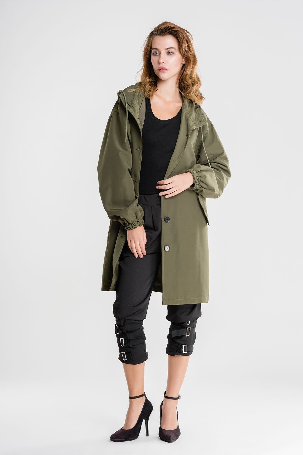 Dakota Manteau D Hiver Pour Femme Avec Capuche Ample Boutonnage Décontracté Confortable