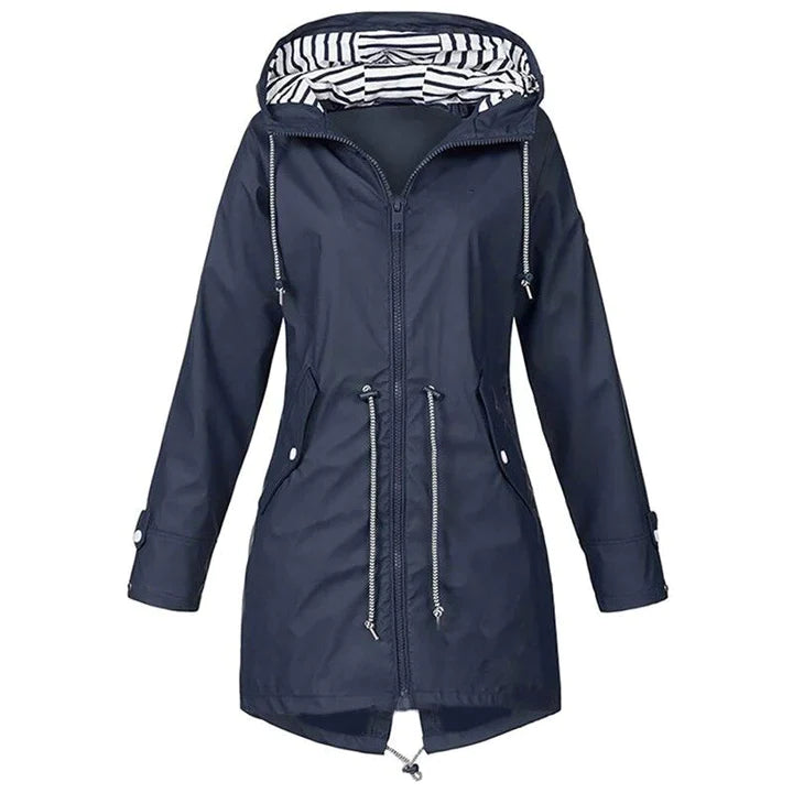 Marie Veste Imperméable Légère À Capuche Pour Femmes Décontractée Et Polyvalente Pour La Pluie