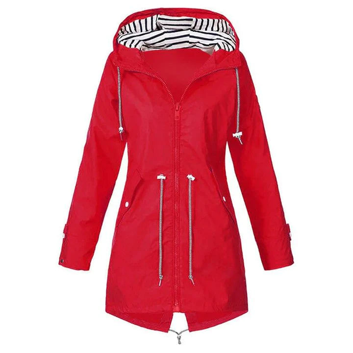 Marie Veste Imperméable Légère À Capuche Pour Femmes Décontractée Et Polyvalente Pour La Pluie