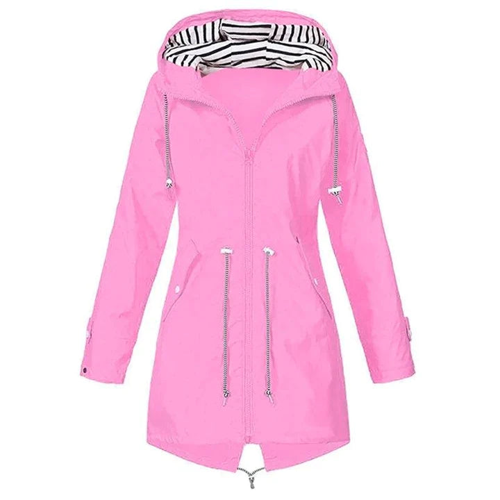 Marie Veste Imperméable Légère À Capuche Pour Femmes Décontractée Et Polyvalente Pour La Pluie