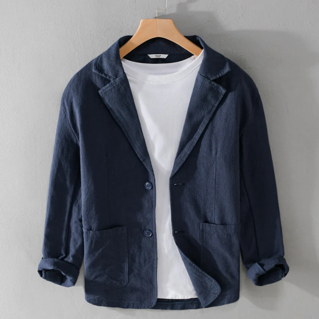 Jackson Veste En Lin Léger Avec Mélange Coton Lin Ultra Doux Teinte Unique Teintée Individuellement