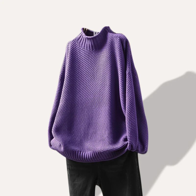 Pull Cloévie En Maille Haute Qualité Doux Et Confortable Pour Travail Et Week End Avec Jean Ou Jupe