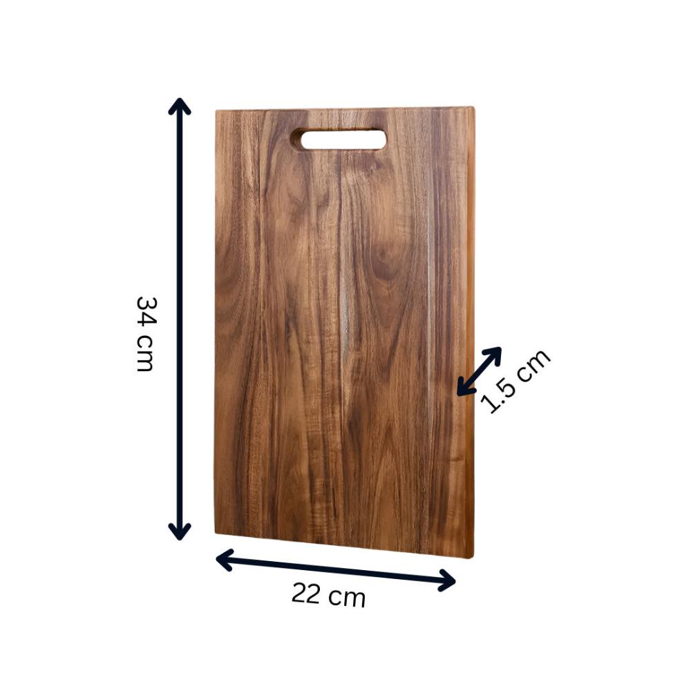 Planche À Découper En Bois Massif Avec Poignée Intégrée Pour Une Cuisine Pratique Et Élégante