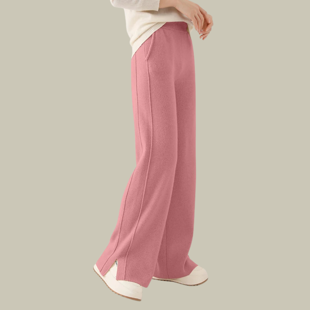 Jasmine Pantalon Femme Taille Haute En Laine Classique Élégant Amawinc Pour Tenue Professionnelle Et Quotidienne