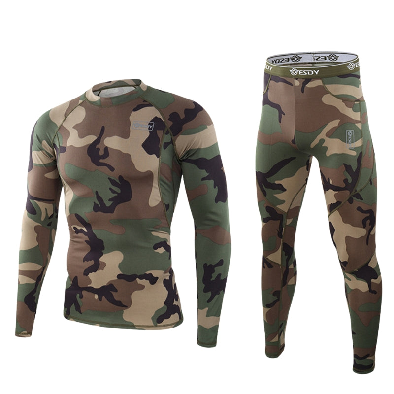 Ensemble Base Thermique Nordvail pour Homme Avec Doublure Dense et Technologie de Verrouillage de Chaleur
