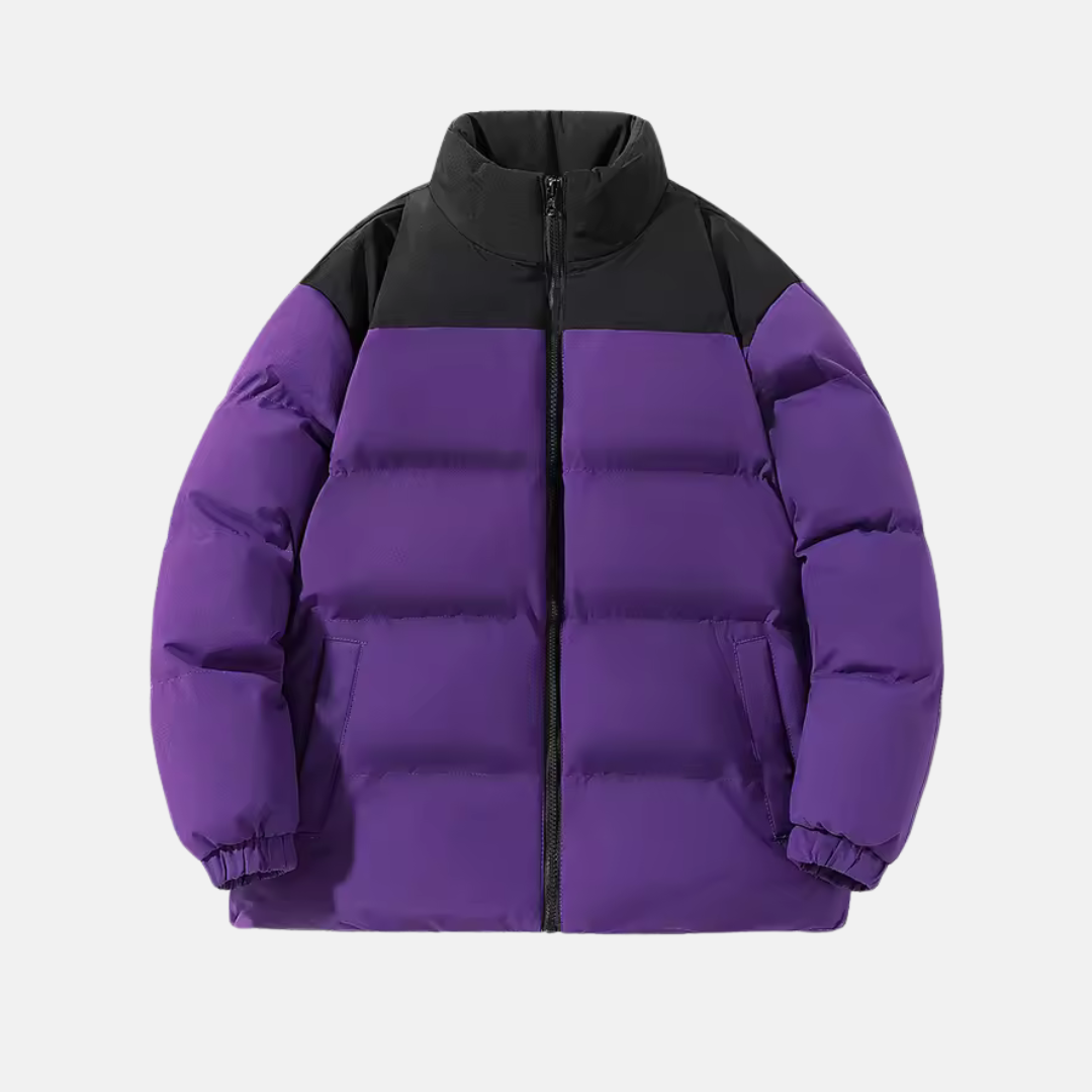 Amawinc Veste Homme Imperméable Col Montant Isolation Matelassée Coupe Décontractée Ligne Nordisk Flair