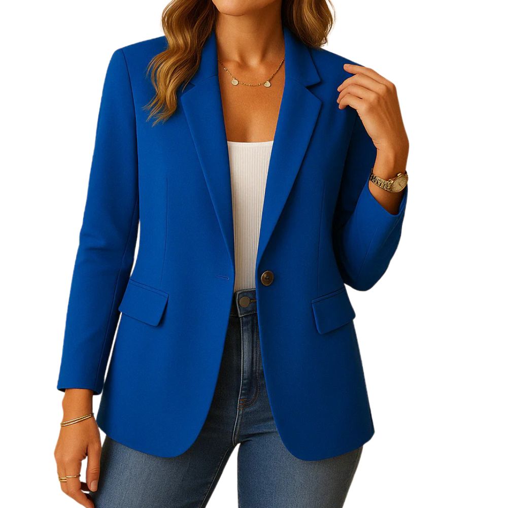Veste Blazer Femme Cintrée Pour Travail et Quotidien Polyvalente Pour Réunions et Sorties Décontractées Amawinc