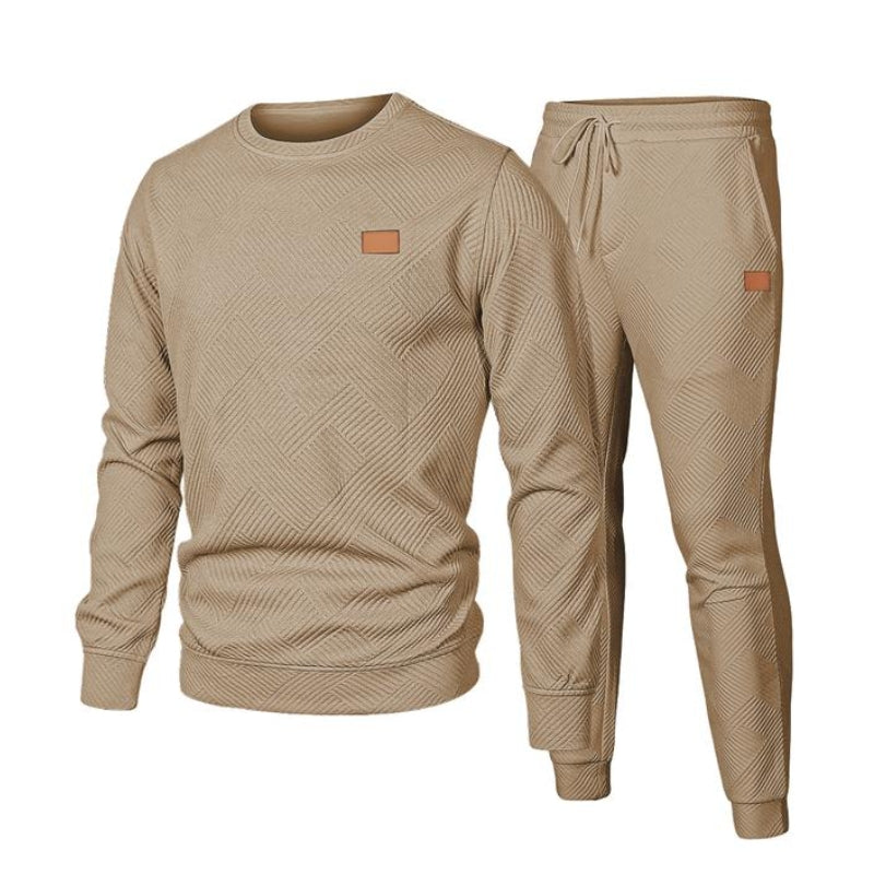 Survêtement Homme Deux Pièces Jacquard Amawinc Drake Avec Haut Et Pantalon Assortis