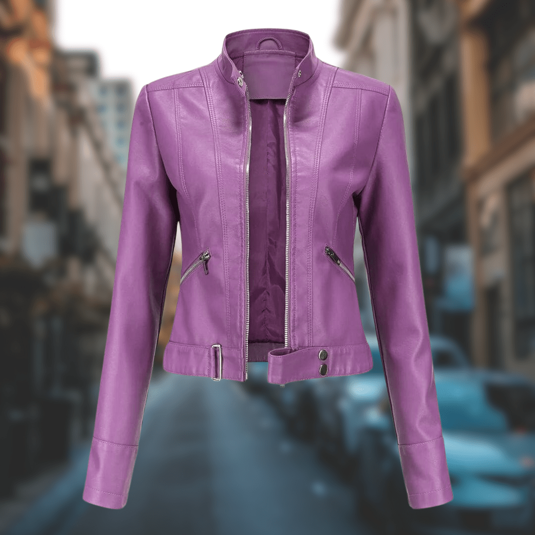 Yrelia: Eine modische Lederjacke
