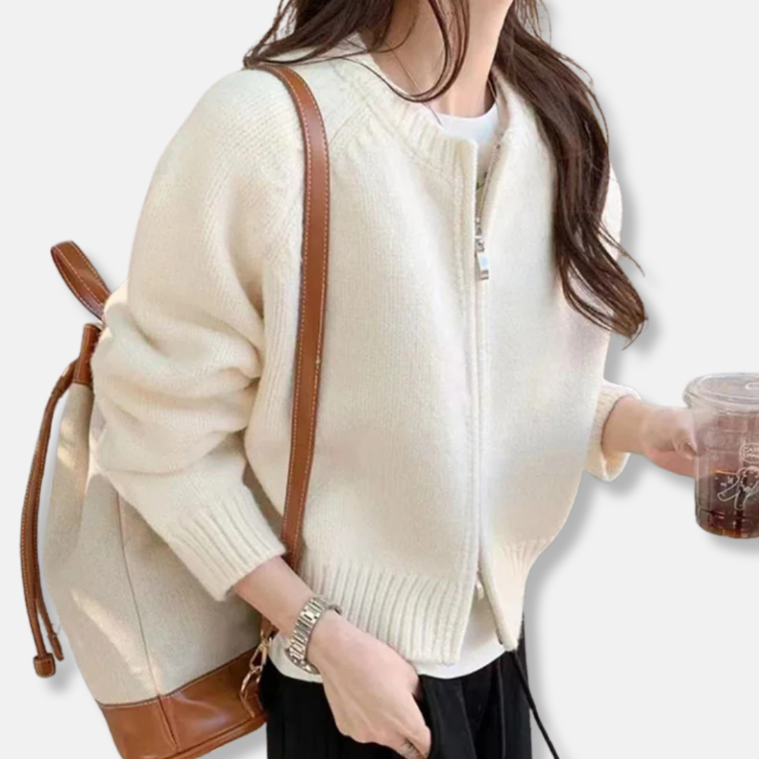 Cardigan Femme En Maille Laine Devant Ouvert Coupe Décontractée Manches Longues Confortables