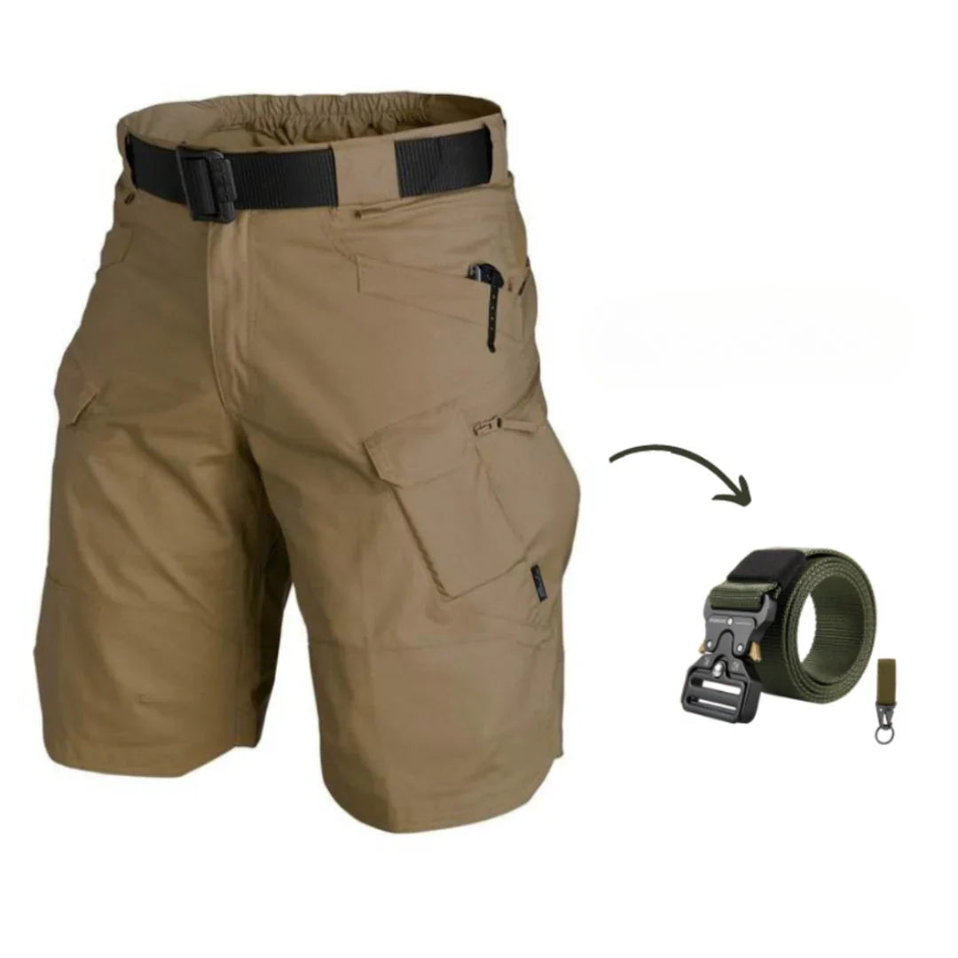DAMIAN Cargo Shorts: 7 Pockets and Free Belt