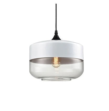 Luxuriöse Jevaglo™ Glas- und Holz-Pendelleuchte