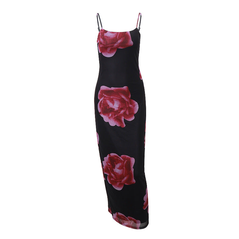 Fudus Netz-Schlitz-Wickelkleid