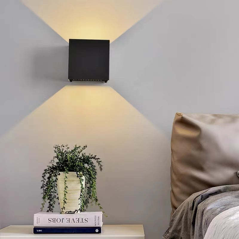 Moderne LED-Wandleuchte aus Aluminium, wasserdicht für Innenräume