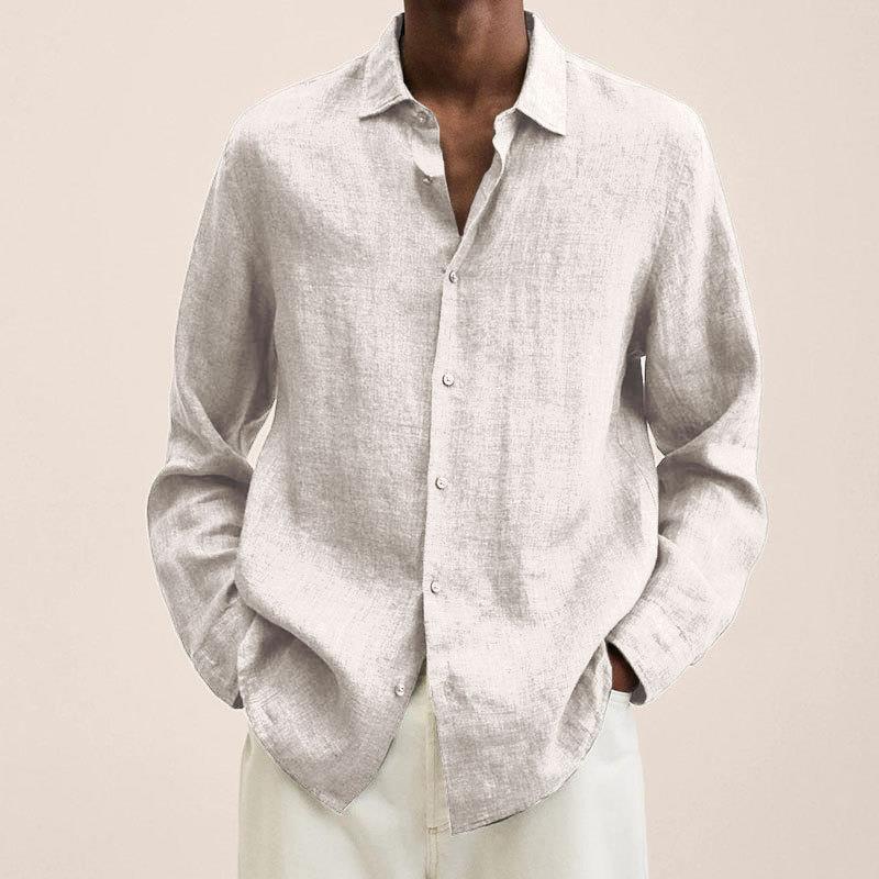 Nordisk Flair Chemise Homme En Lin Coupe Décontractée Fibres Naturelles Avec Fermeture Bouton Classique Polyvalente