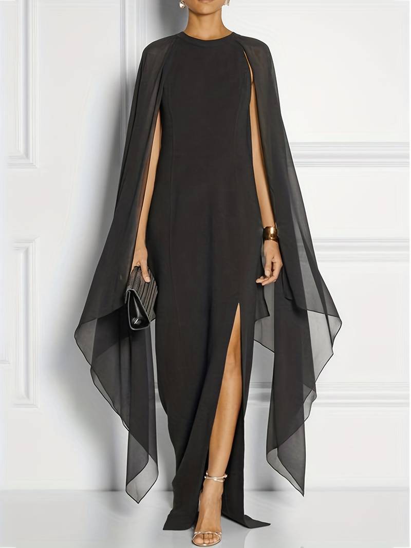 Kapumärmeliges Maxikleid