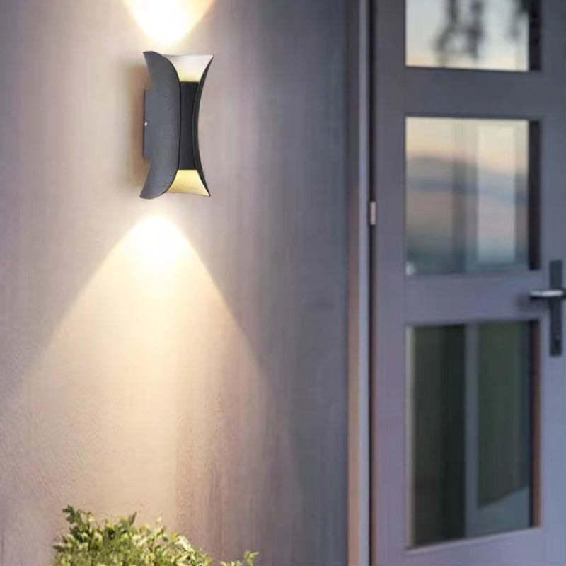 LED-Außenwandleuchte aus Aluminium, wasserdicht