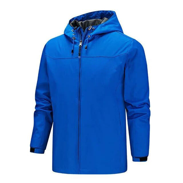 Veste Imperméable Homme Avec Capuche Coupe Regular Coutures Étanches Pluie Urbaine