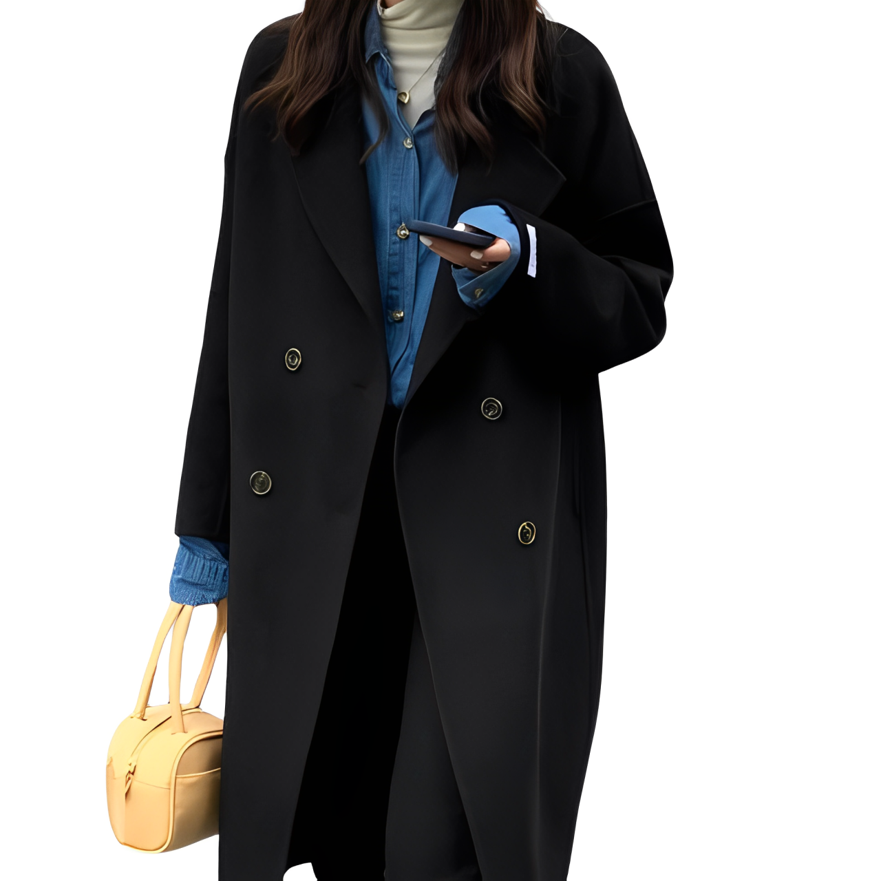 Damen-Kaschmir-Wendemantel von Alva