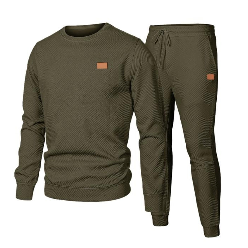 Survêtement Homme Deux Pièces Jacquard Amawinc Drake Avec Haut Et Pantalon Assortis