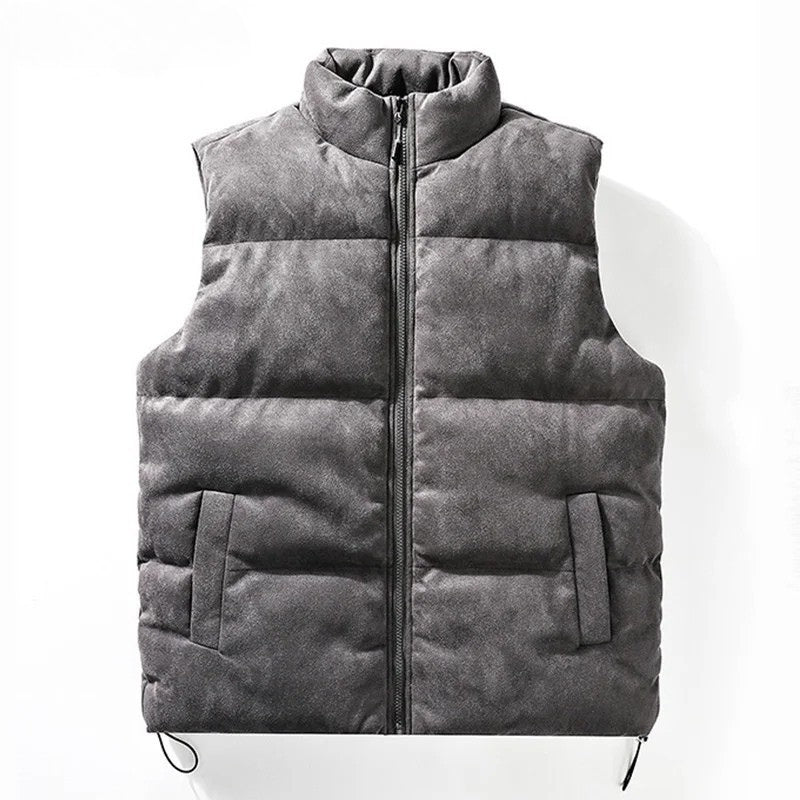 Gilet En Daim Synthétique Nomad Avec Doublure Confortable Et Col Haut Poches Pratiques