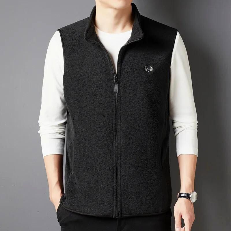 Lafayette 1887 Gilet En Polaire Doux Léger Avec Col Montant Poches Avant Pratiques Lavable En Machine Séchage À Plat