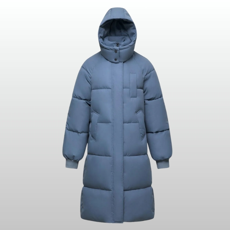 Doudoune Longue Imperméable Résistante À L Eau Poches Doublées De Polaire Coupe Flatteuse Confort Thermique