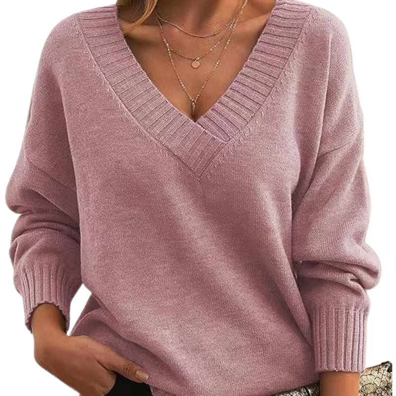 Jennifer Pull Encolure V Femme En Maille Douce Confort Chaleur Pour Automne Hiver Élégant