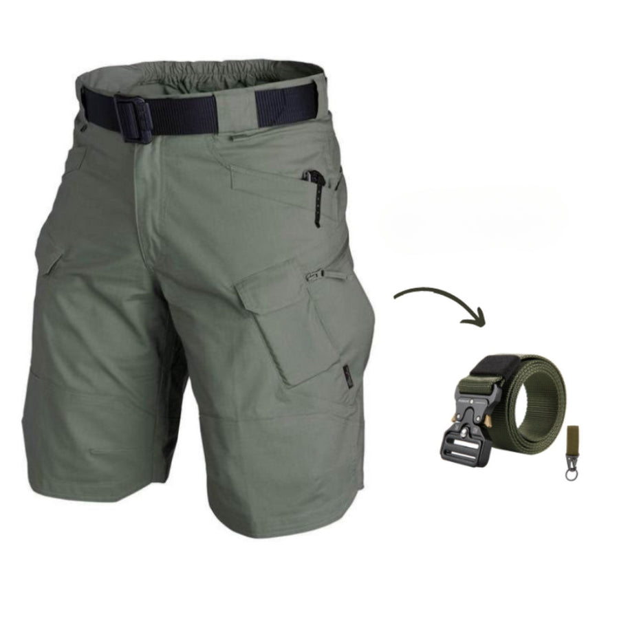 DAMIAN Cargo Shorts: 7 Pockets and Free Belt
