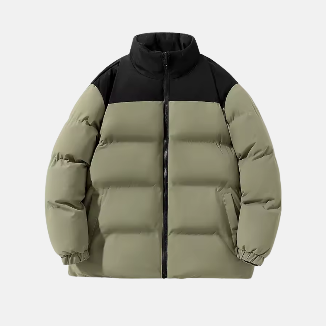 Amawinc Veste Homme Imperméable Col Montant Isolation Matelassée Coupe Décontractée Ligne Nordisk Flair