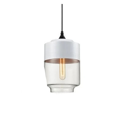 Luxuriöse Jevaglo™ Glas- und Holz-Pendelleuchte