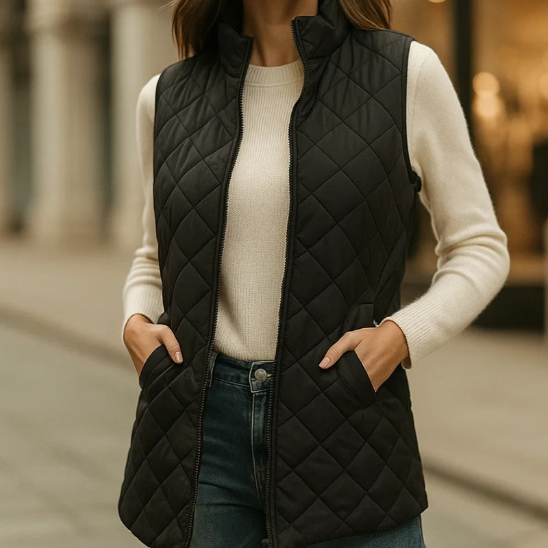 Veste Matelassee Lea Elegante Pour Femmes Chaleur Legere Et Style Raffine Pour Jours Frais Et Sorties Urbaines