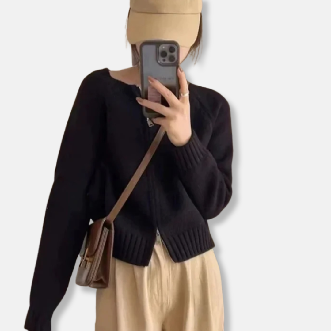 Cardigan Femme En Maille Laine Devant Ouvert Coupe Décontractée Manches Longues Confortables