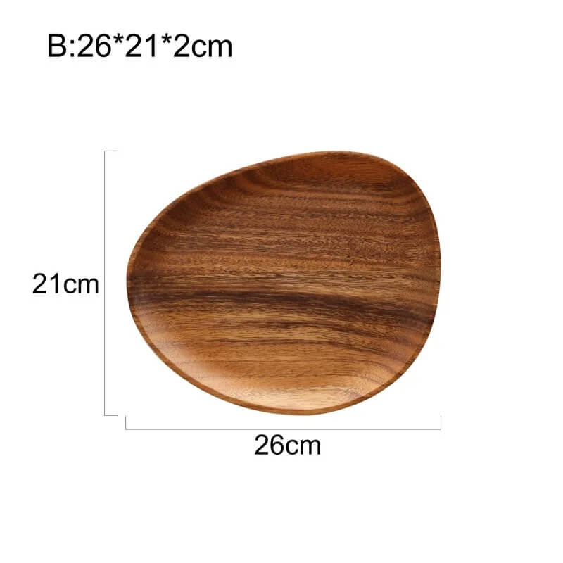 Plateau De Service Minimaliste En Bois D Acacia Pour Table Avec Finition Naturelle Et Élégante