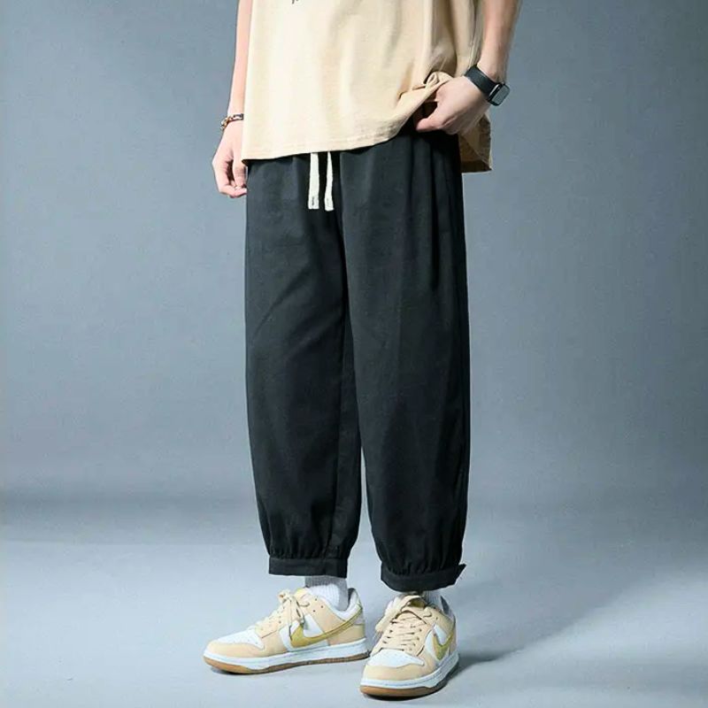 Pantalons Rylor À Coupe Décontractée En Mélange De Coton Haut De Gamme Avec Cordon Réglable Et Poignets Élastiques