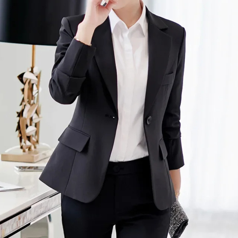 Clara Veste Femme Tailleur Slim Fit Pour Bureau Amawinc Elegance Professionnelle Et Silhouette Affinée