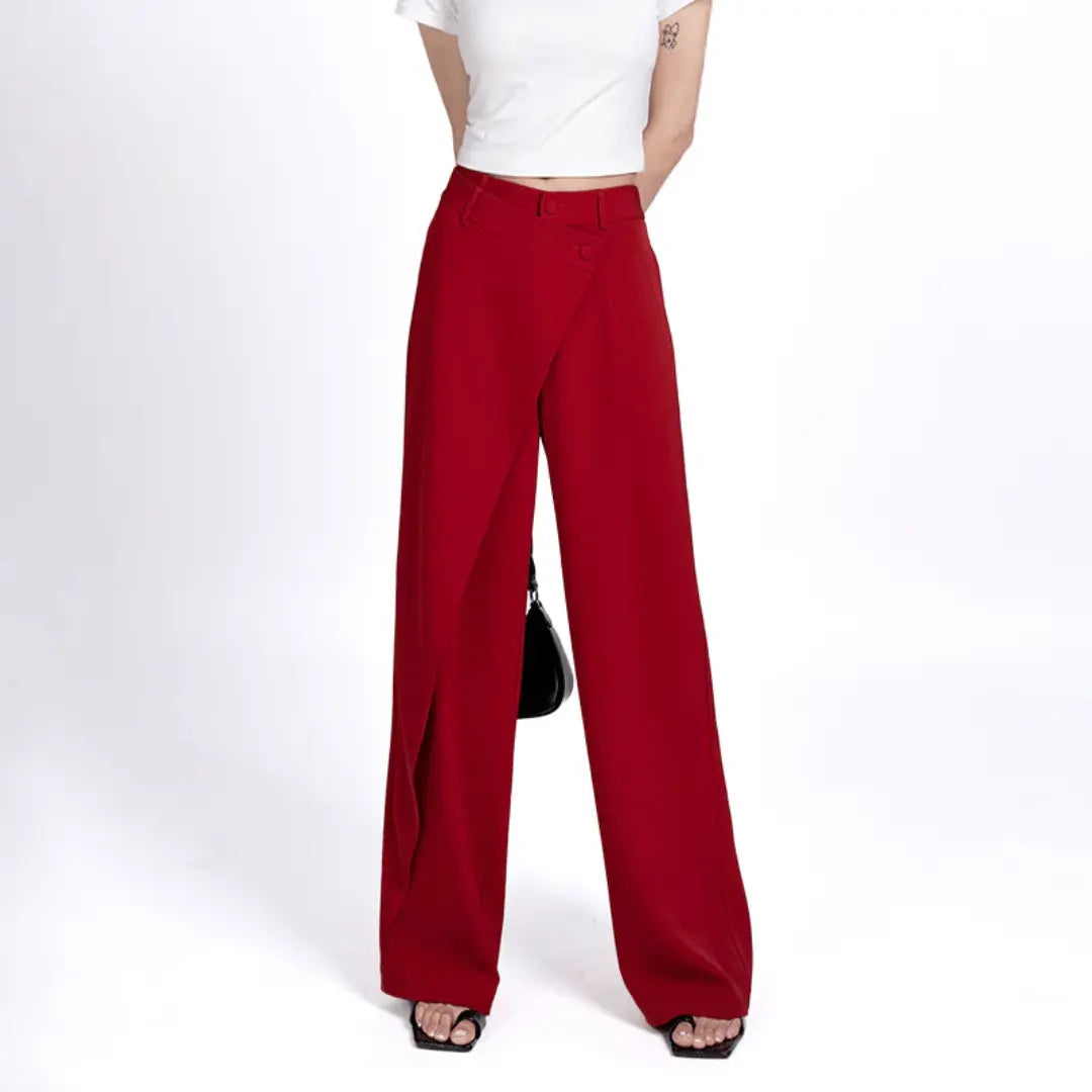 Pantalon Paloma À Jambe Large Par Isabella Vionnet En Tissu Bemberg Rayon Mélangé Taille Haute Évasée
