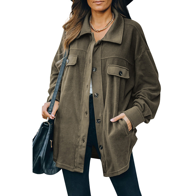 Yulisa Fleece-Knopfjacke